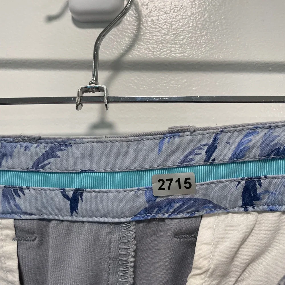 Tommy Bahama Boracay Chino Pants Men 36x30 Gray Cotton Tencel Stretch Flat Front